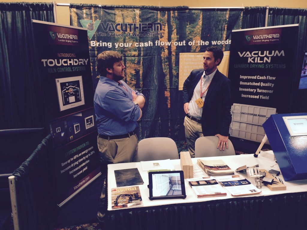 Chris McCasky from SCS Forest Products (Left) and Jim Parker from Vacutherm (right)